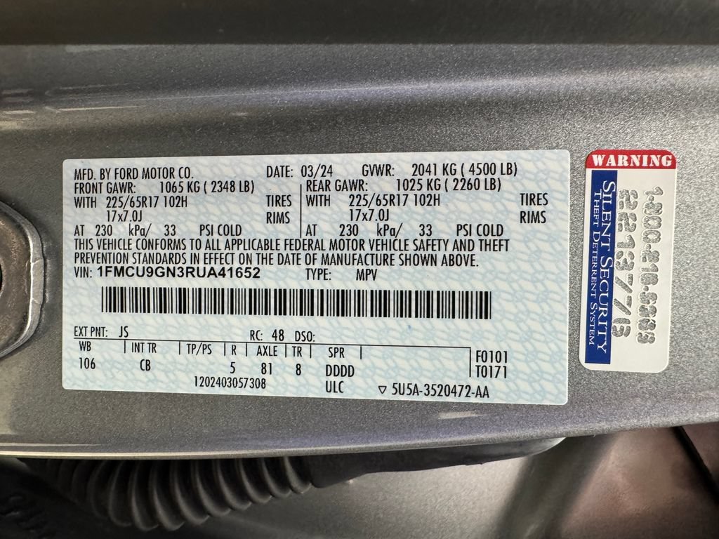 Certified 2024 Ford Escape Active w/ Tech Pack #1 AWD/4WD image 32