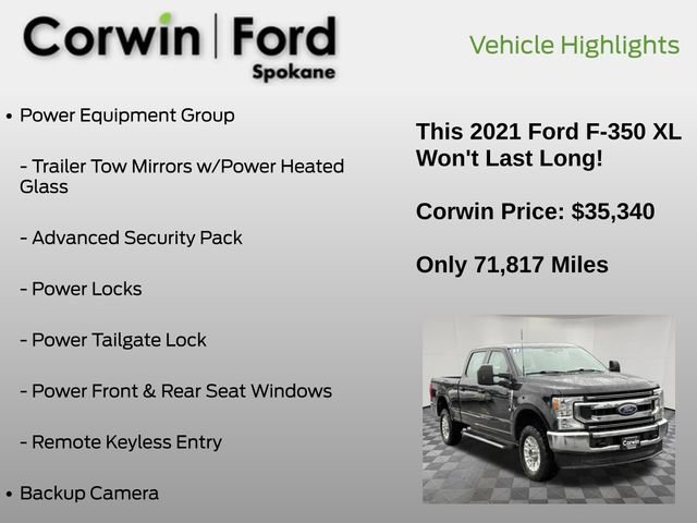Certified 2021 Ford F350 XL w/ STX Appearance Package AWD/4WD image 13