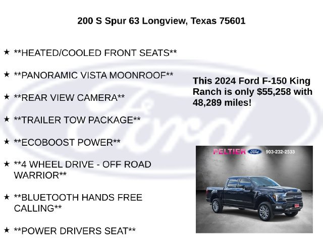 Certified 2024 Ford F150 King Ranch w/ FX4 Off-Road Package AWD/4WD image 15