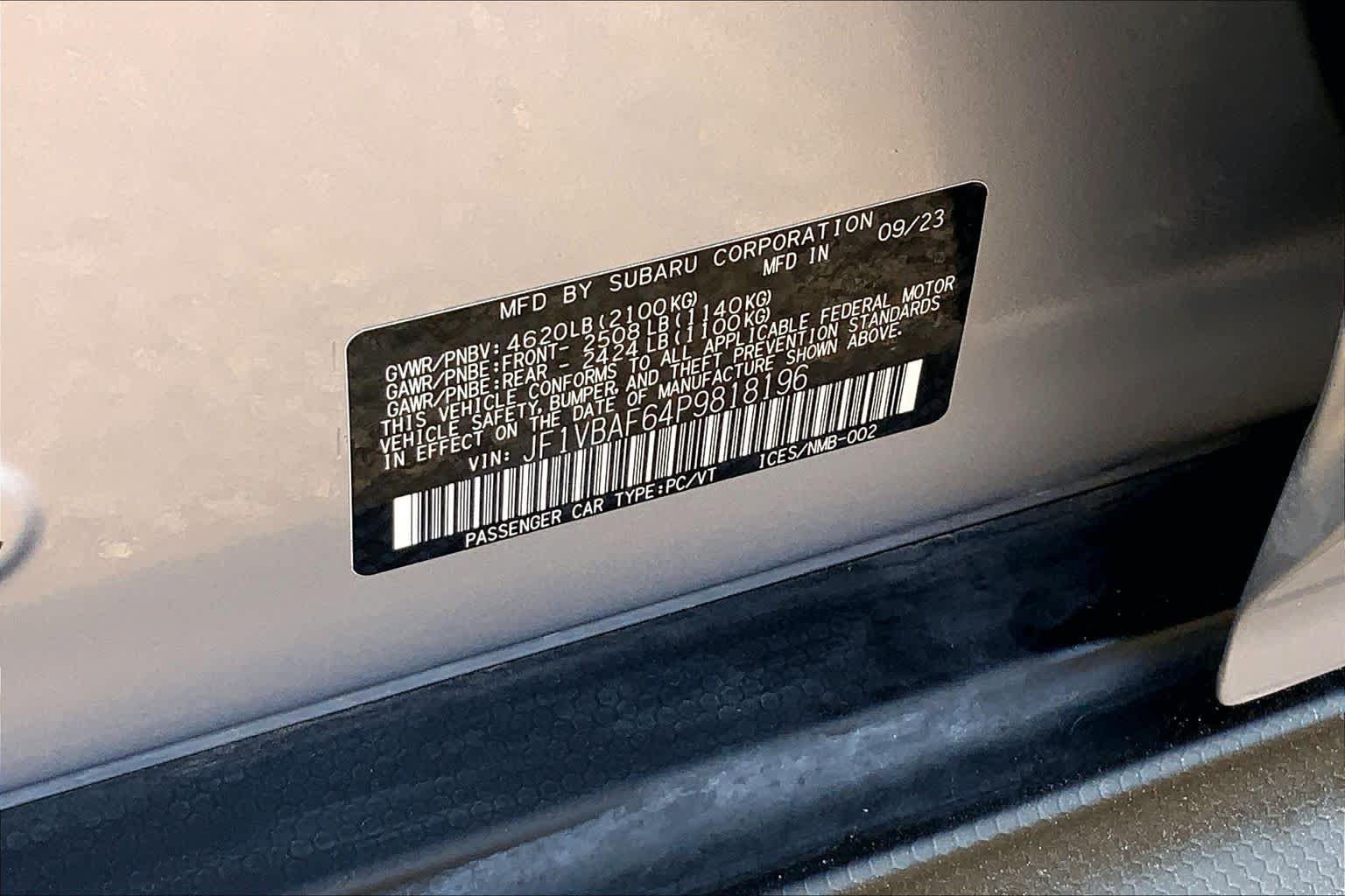 Used 2023 Subaru WRX Premium AWD/4WD image 37
