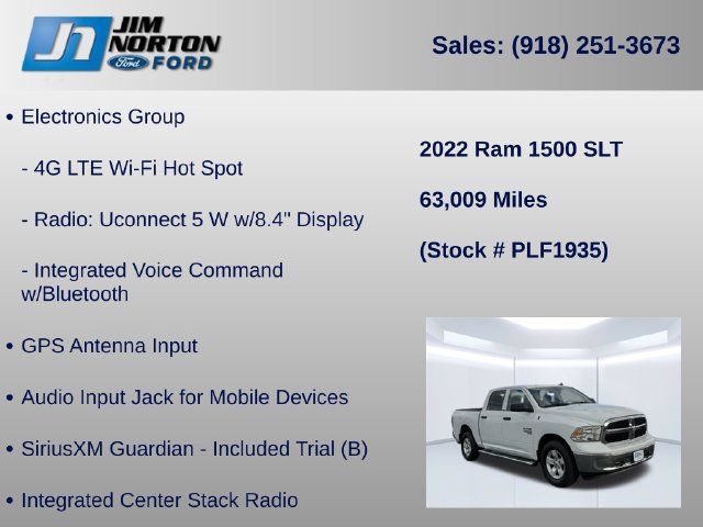 Used 2022 RAM 1500 Classic SLT w/ Electronics Group AWD/4WD image 31