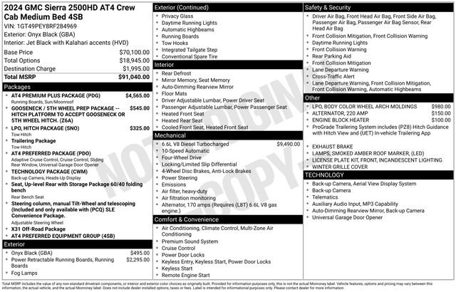 Used 2024 GMC Sierra 2500 AT4 w/ AT4 Premium Plus Package AWD/4WD image 35