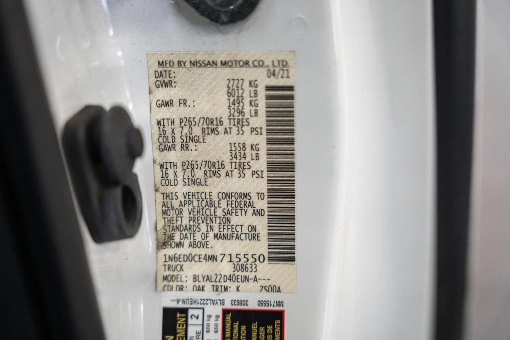 Used 2021 Nissan Frontier SV RWD image 36