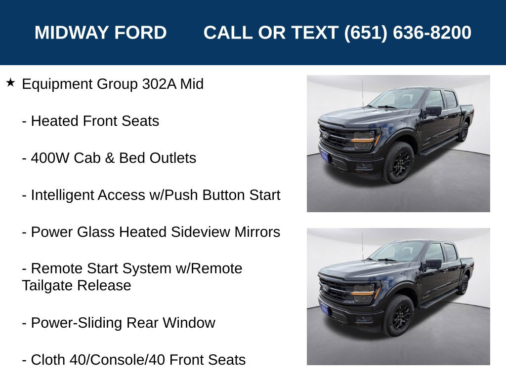 Certified 2024 Ford F150 XLT w/ Equipment Group 302A MID AWD/4WD image 11