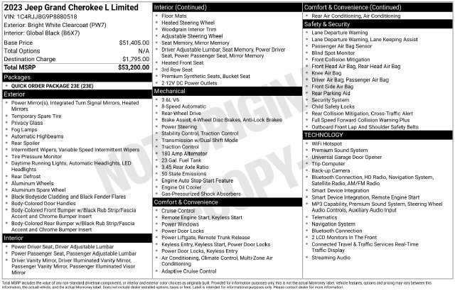 Used 2023 Jeep Grand Cherokee L Limited RWD image 5