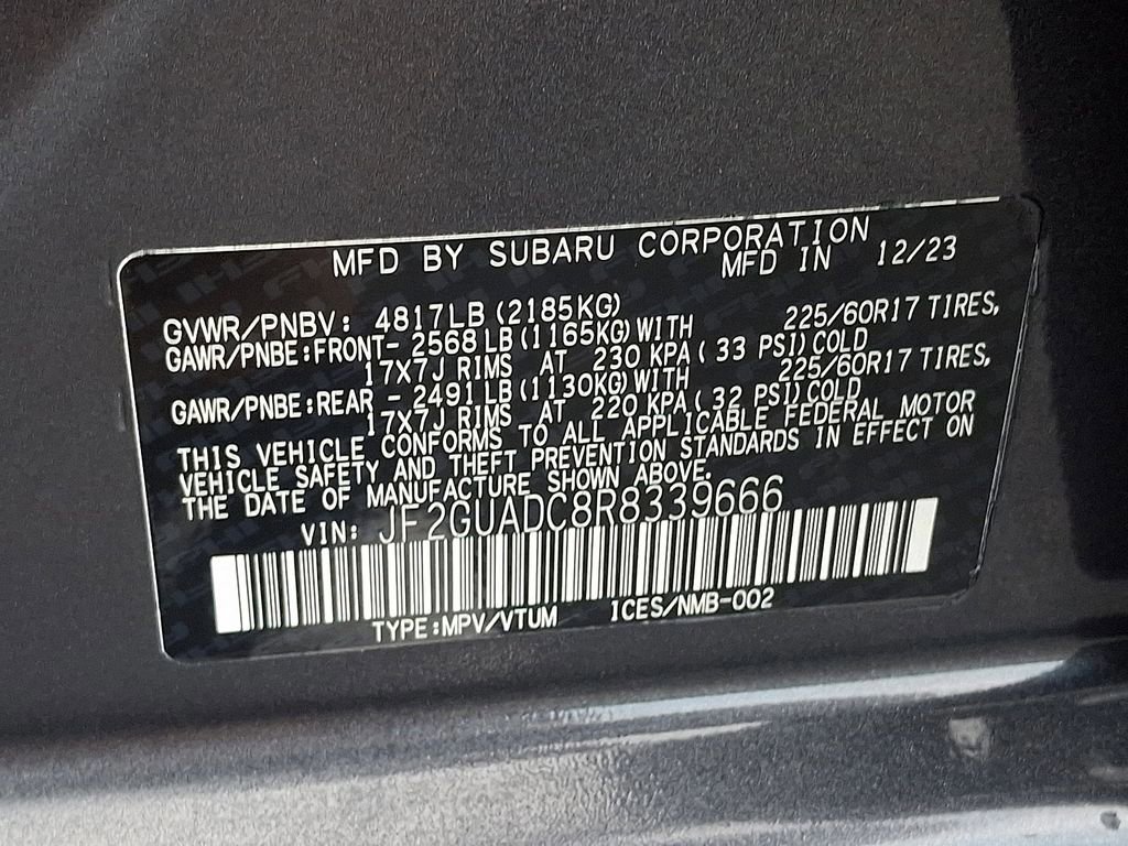 Used 2024 Subaru Crosstrek 2.0i Premium image 27