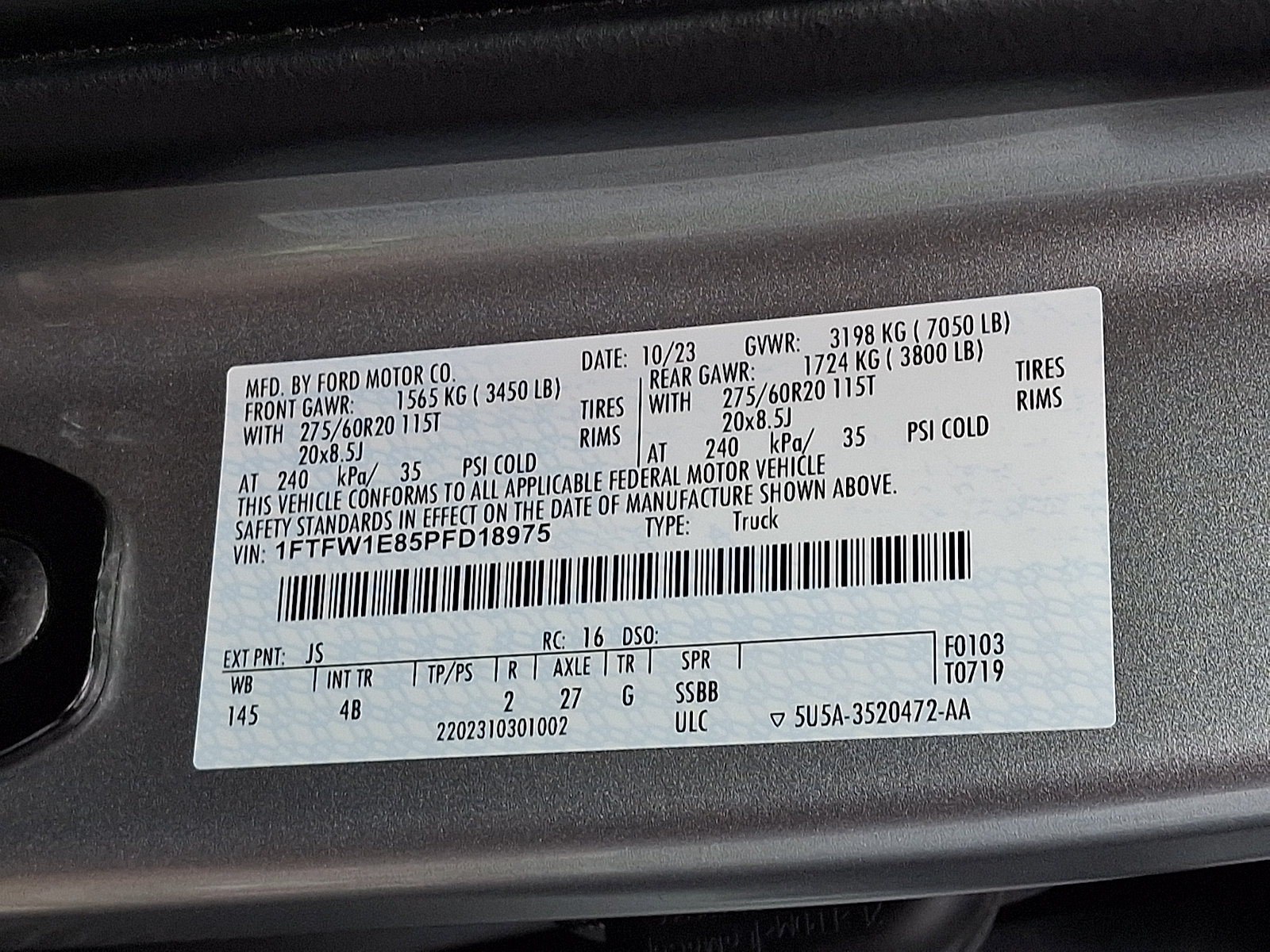 Certified 2023 Ford F150 XLT w/ Equipment Group 302A High AWD/4WD image 27
