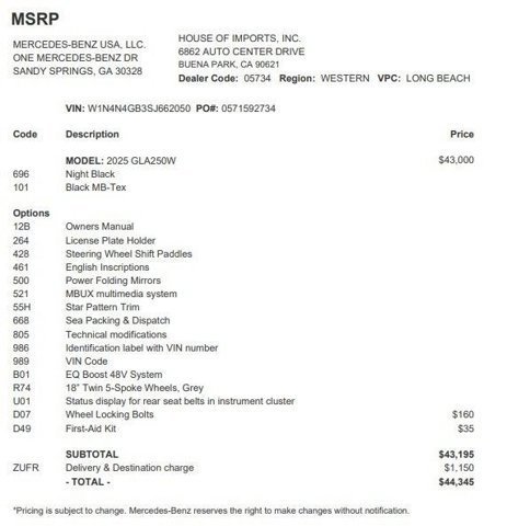 Used 2025 Mercedes-Benz GLA 250 image 11