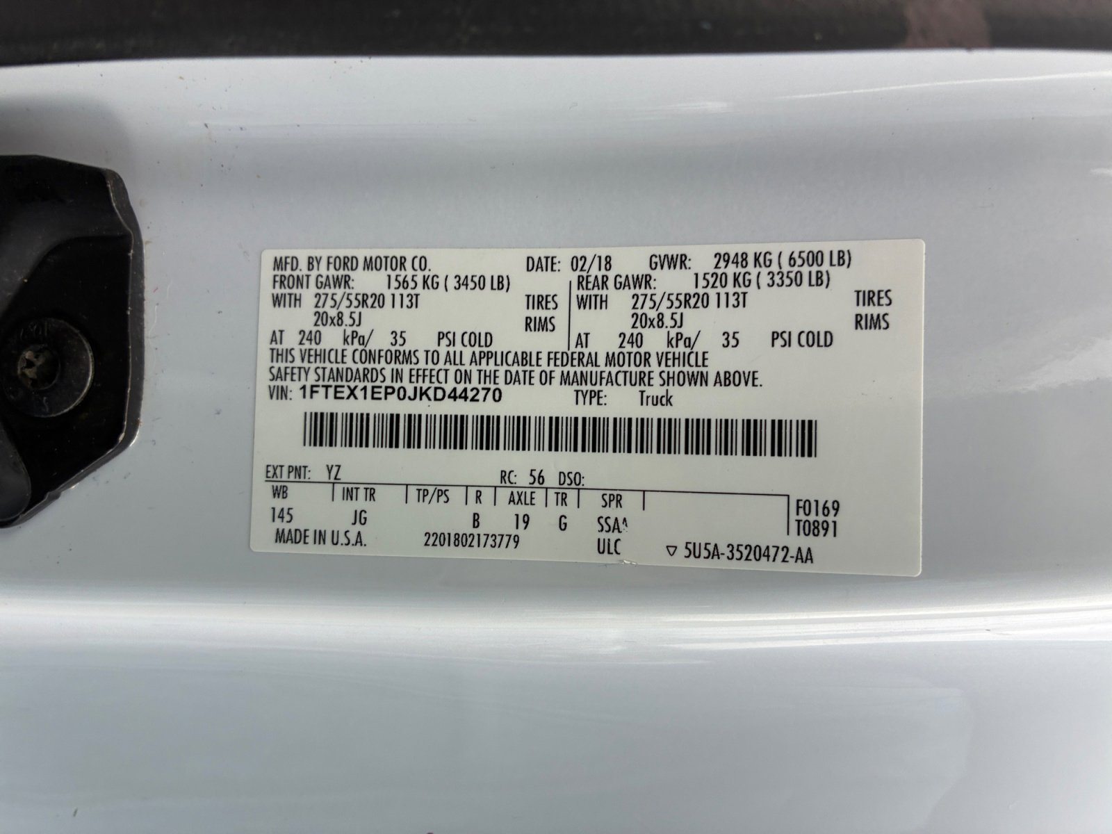 Certified 2018 Ford F150 XL w/ Equipment Group 101A Mid AWD/4WD image 25