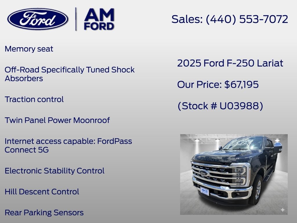 Certified 2025 Ford F250 Lariat w/ Chrome Package AWD/4WD image 27