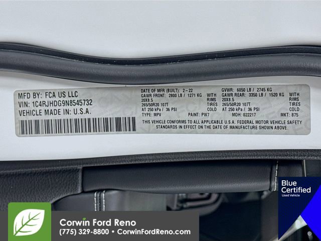 Used 2022 Jeep Grand Cherokee Overland w/ Luxury Tech Group IV image 37