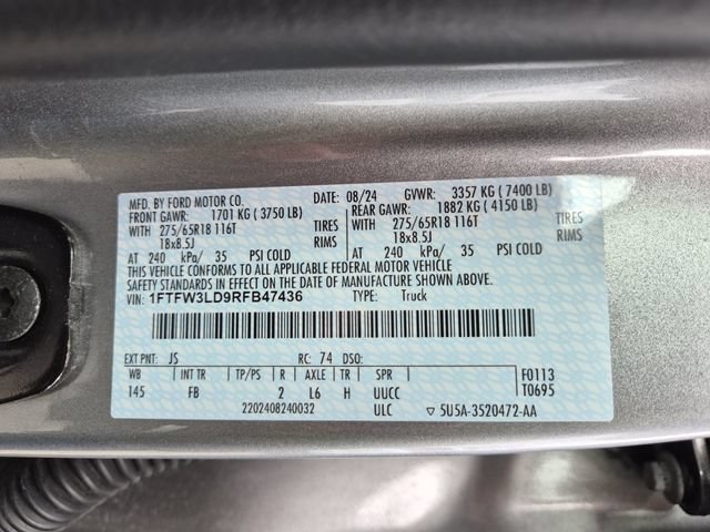 Certified 2024 Ford F150 XLT w/ Equipment Group 302A MID AWD/4WD image 25