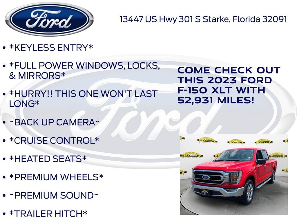 Certified 2023 Ford F150 XLT w/ Equipment Group 302A High AWD/4WD image 12