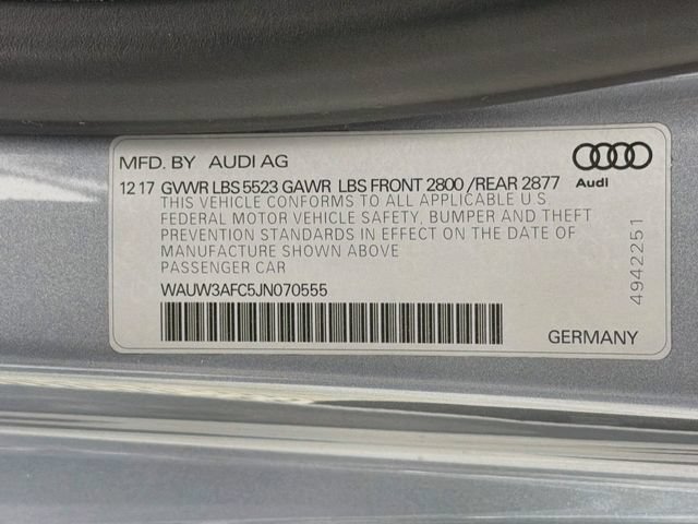 Used 2018 Audi A7 3.0T Premium Plus w/ Comfort Seating Package AWD/4WD image 39