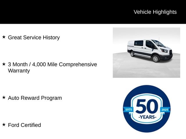 Certified 2025 Ford Transit 250 Low Roof w/ Exterior Upgrade Package RWD image 7