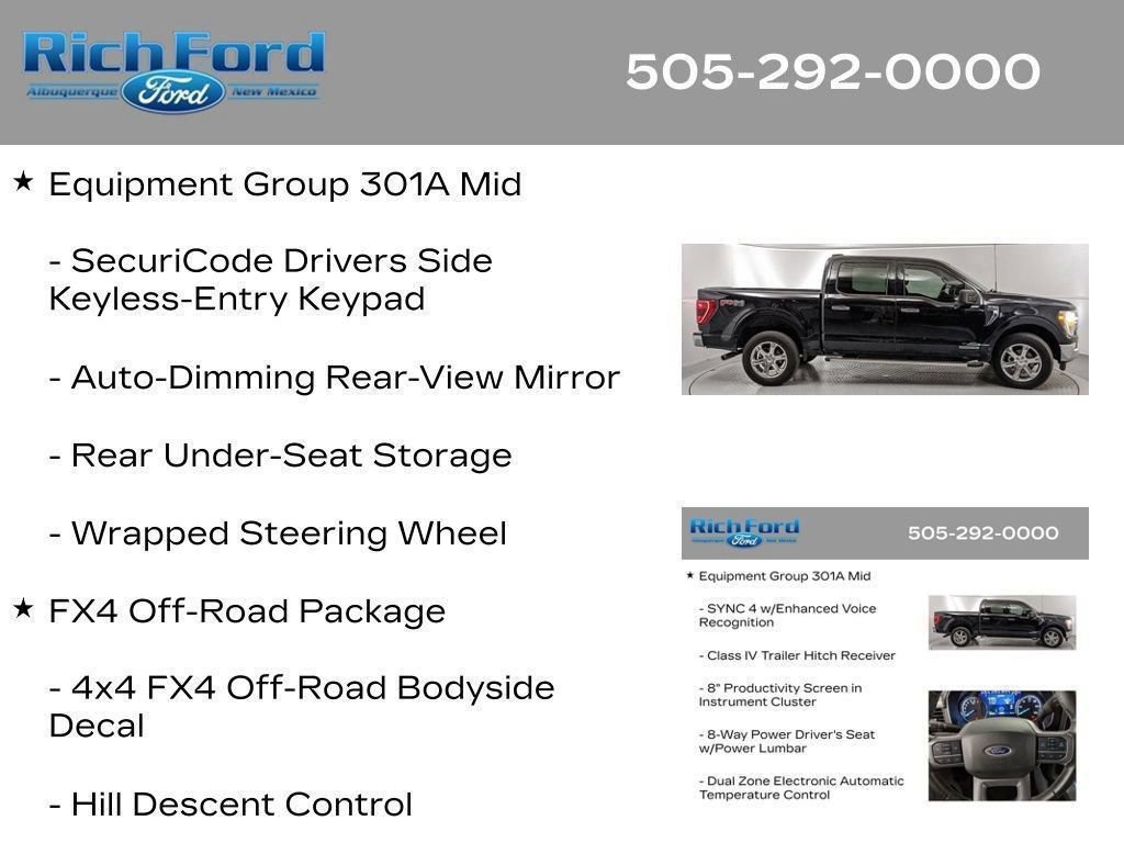 Certified 2023 Ford F150 XLT w/ Equipment Group 301A Mid AWD/4WD image 83