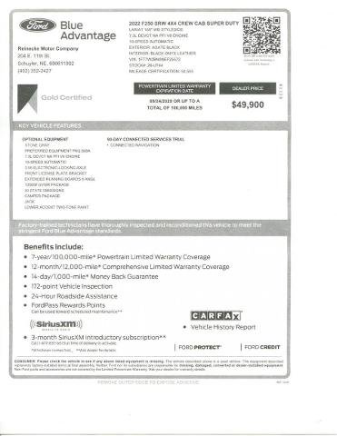 Certified 2022 Ford F250 Lariat w/ Camper Package AWD/4WD image 12