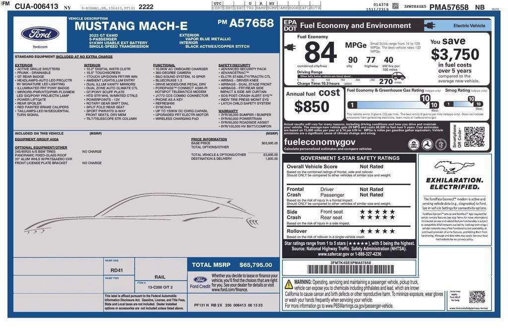 Certified 2023 Ford Mustang Mach-E GT AWD/4WD image 14