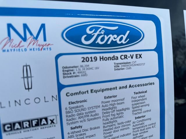 Used 2019 Honda CR-V EX image 37