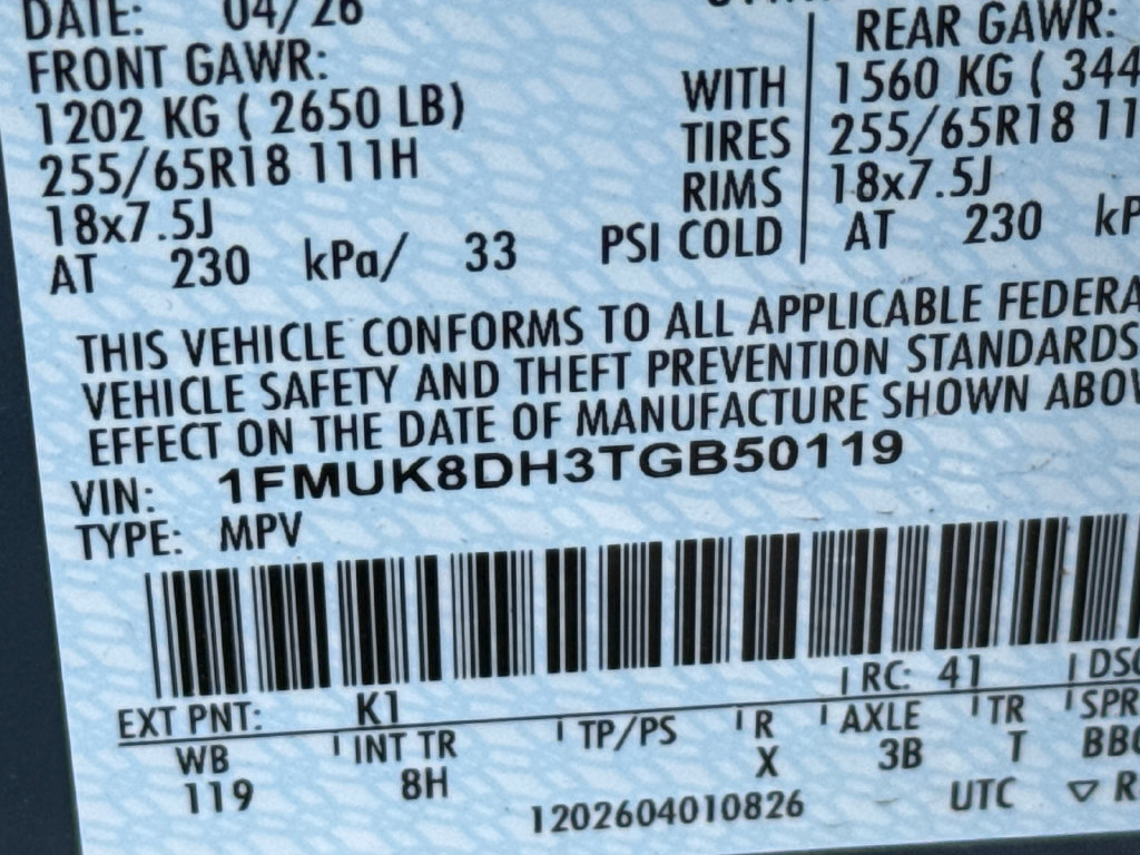 Certified 2026 Ford Explorer Active AWD/4WD image 33