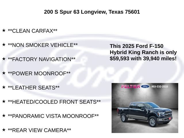 Certified 2025 Ford F150 King Ranch w/ FX4 Off-Road Package AWD/4WD image 5