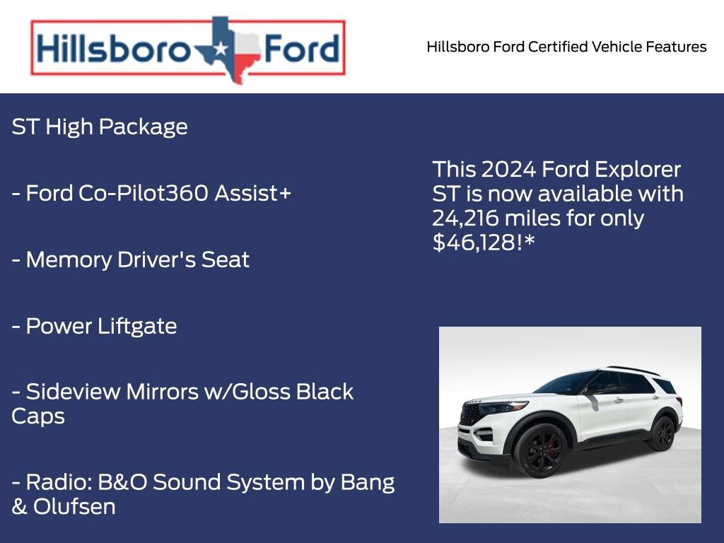 Certified 2024 Ford Explorer ST w/ Equipment Group 401A AWD/4WD image 17