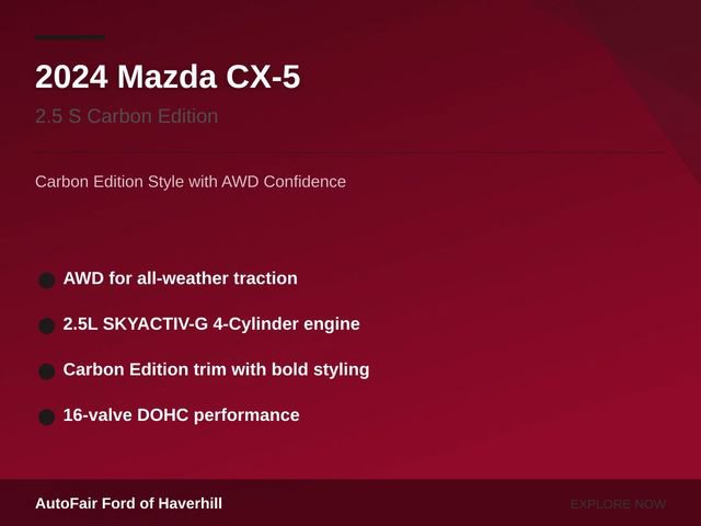 Used 2024 MAZDA CX-5 Carbon Edition AWD/4WD image 5
