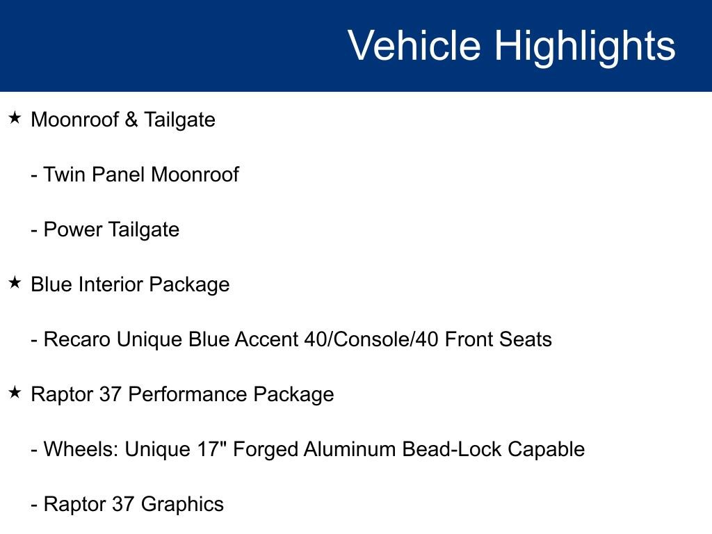 Certified 2023 Ford F150 Raptor w/ Raptor 37 Performance Package AWD/4WD image 24