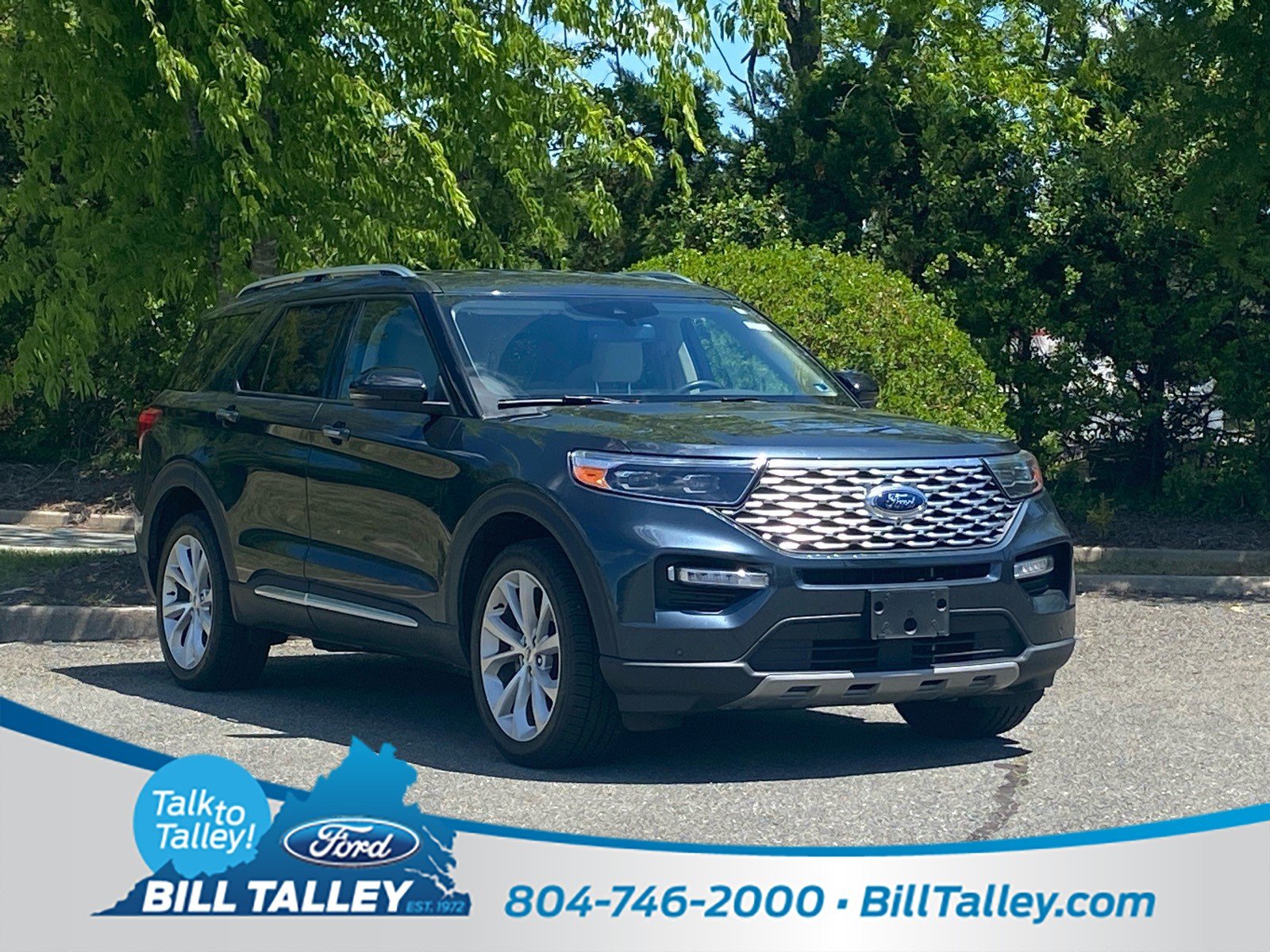 Certified 2023 Ford Explorer Platinum w/ Class IV Trailer Tow Package AWD/4WD image 1