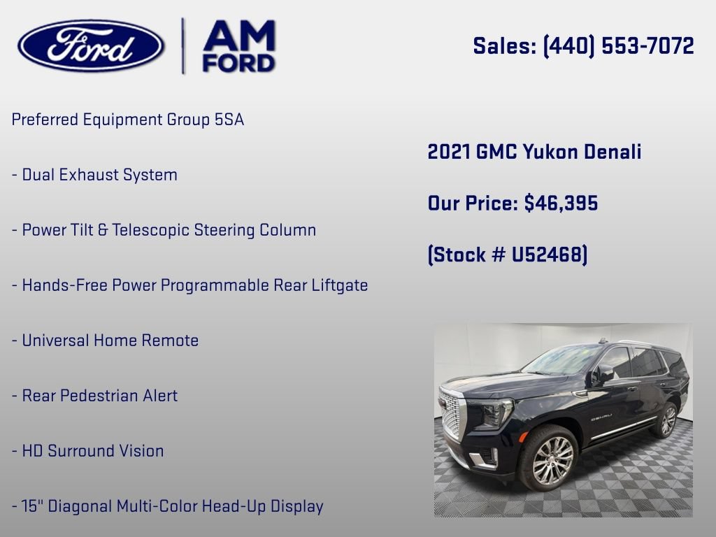 Used 2021 GMC Yukon Denali w/ Denali Premium Package AWD/4WD image 18
