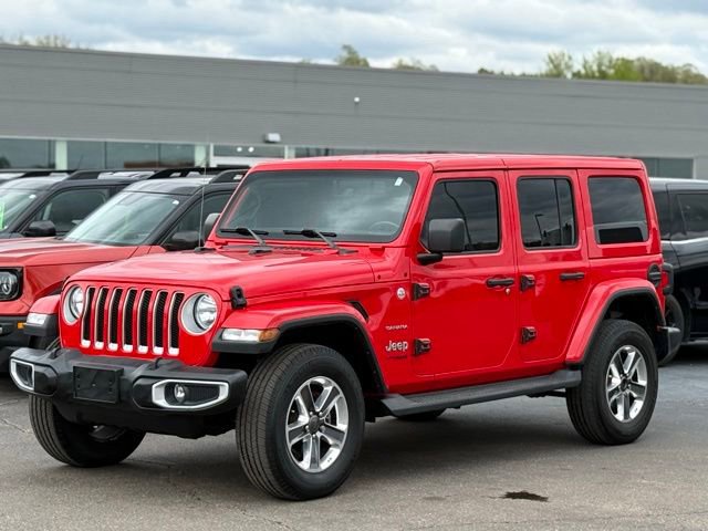 Used 2021 Jeep Wrangler Unlimited Sahara w/ Uconnect 4C Nav & Sound Group AWD/4WD image 37