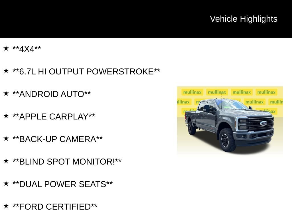 Certified 2025 Ford F250 Platinum w/ Tremor Off-Road Package AWD/4WD image 13