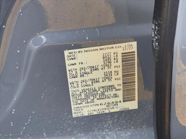 Used 2023 Nissan Frontier Pro-X w/ Pro Convenience Package RWD image 24