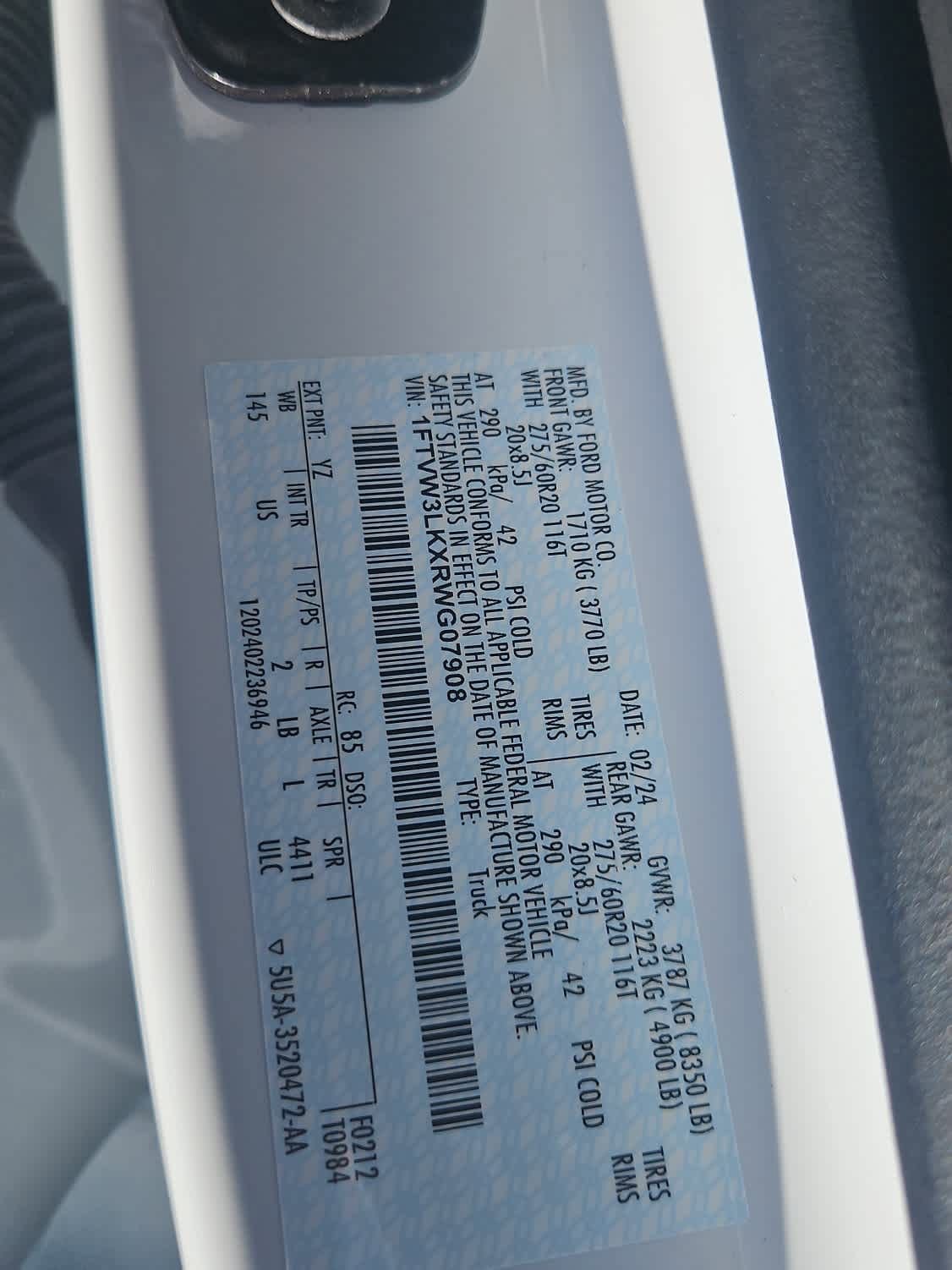 Certified 2024 Ford F150 Lightning XLT image 23