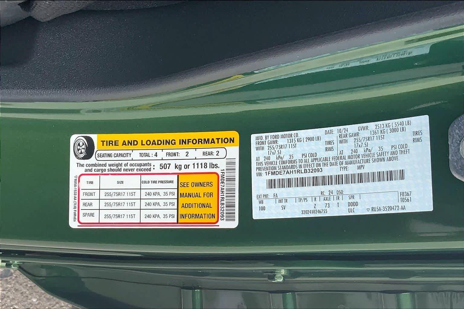 Certified 2024 Ford Bronco Big Bend AWD/4WD image 32