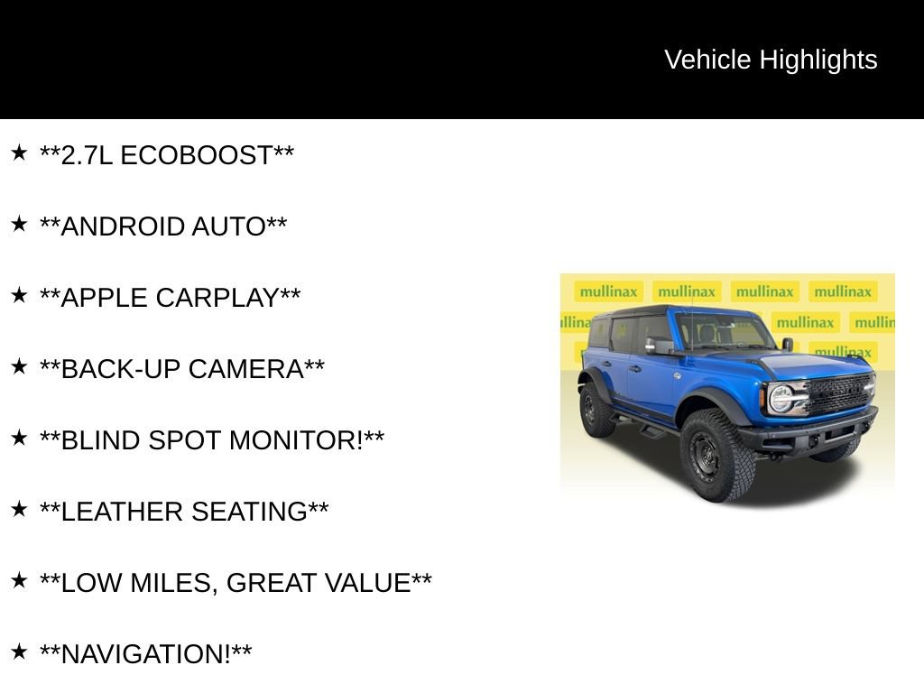 Certified 2024 Ford Bronco Wildtrak AWD/4WD image 13