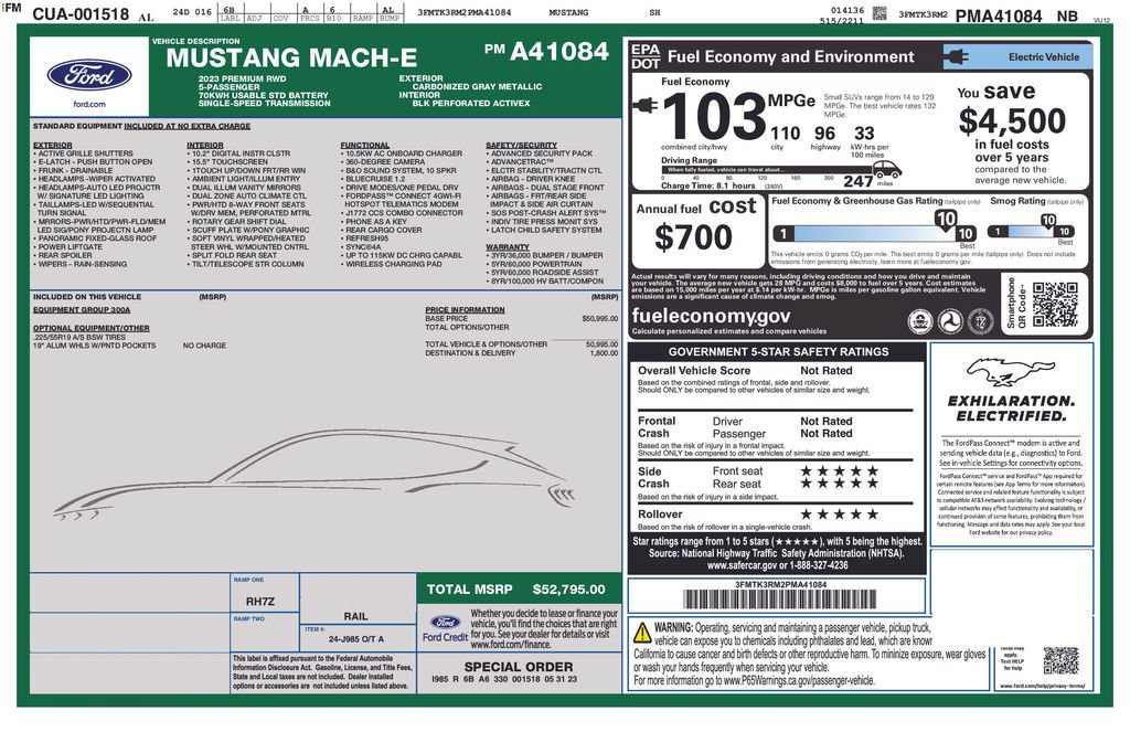 Certified 2023 Ford Mustang Mach-E Premium RWD image 5