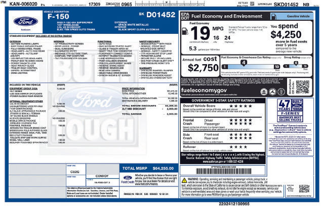 Certified 2025 Ford F150 XLT w/ Equipment Group 302A MID AWD/4WD image 12