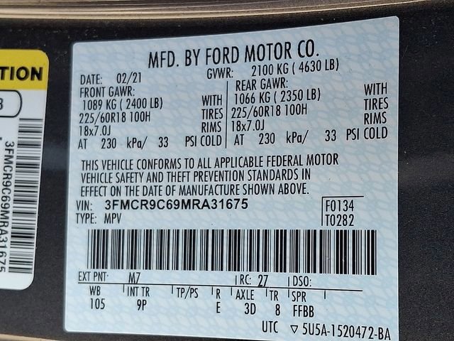 Certified 2021 Ford Bronco Sport Outer Banks image 27