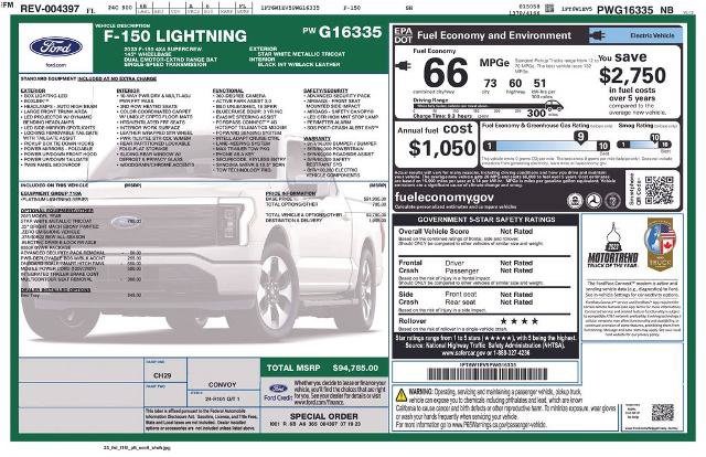 Certified 2023 Ford F150 Lightning Platinum AWD/4WD image 7