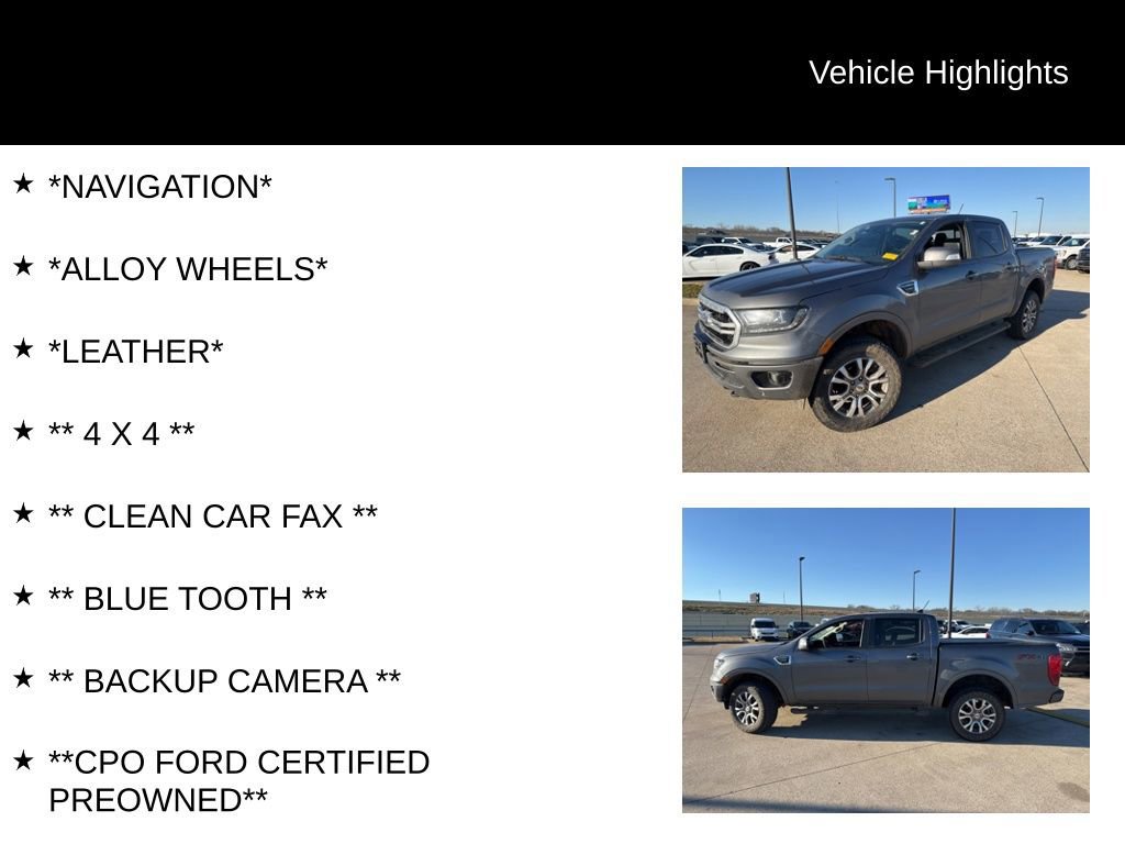 Certified 2022 Ford Ranger Lariat w/ Equipment Group 501A High image 9