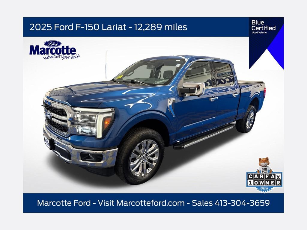 Certified 2025 Ford F150 Lariat w/ Equipment Group 502A High AWD/4WD 360° Tour