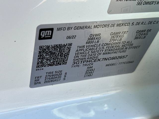 Used 2022 GMC Sierra 1500 Elevation RWD image 27