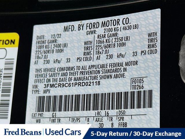 Certified 2023 Ford Bronco Sport Outer Banks w/ Tech Package image 35