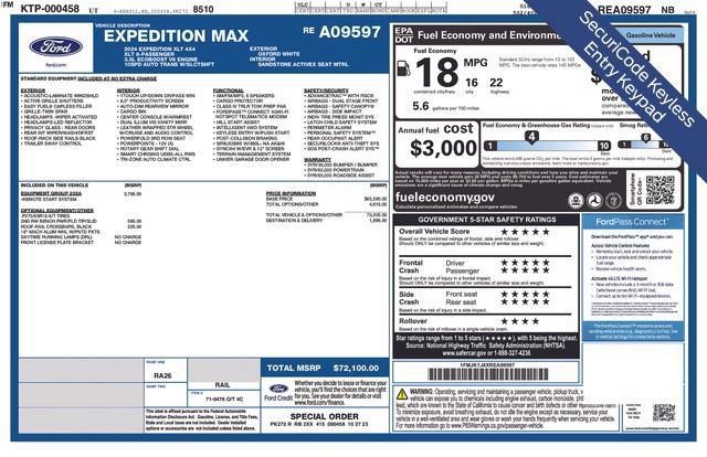 Certified 2024 Ford Expedition Max XLT AWD/4WD image 22