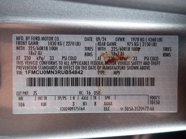 Certified 2024 Ford Escape ST-Line image 21