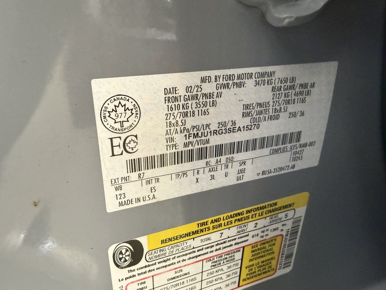 Certified 2025 Ford Expedition Tremor AWD/4WD image 27