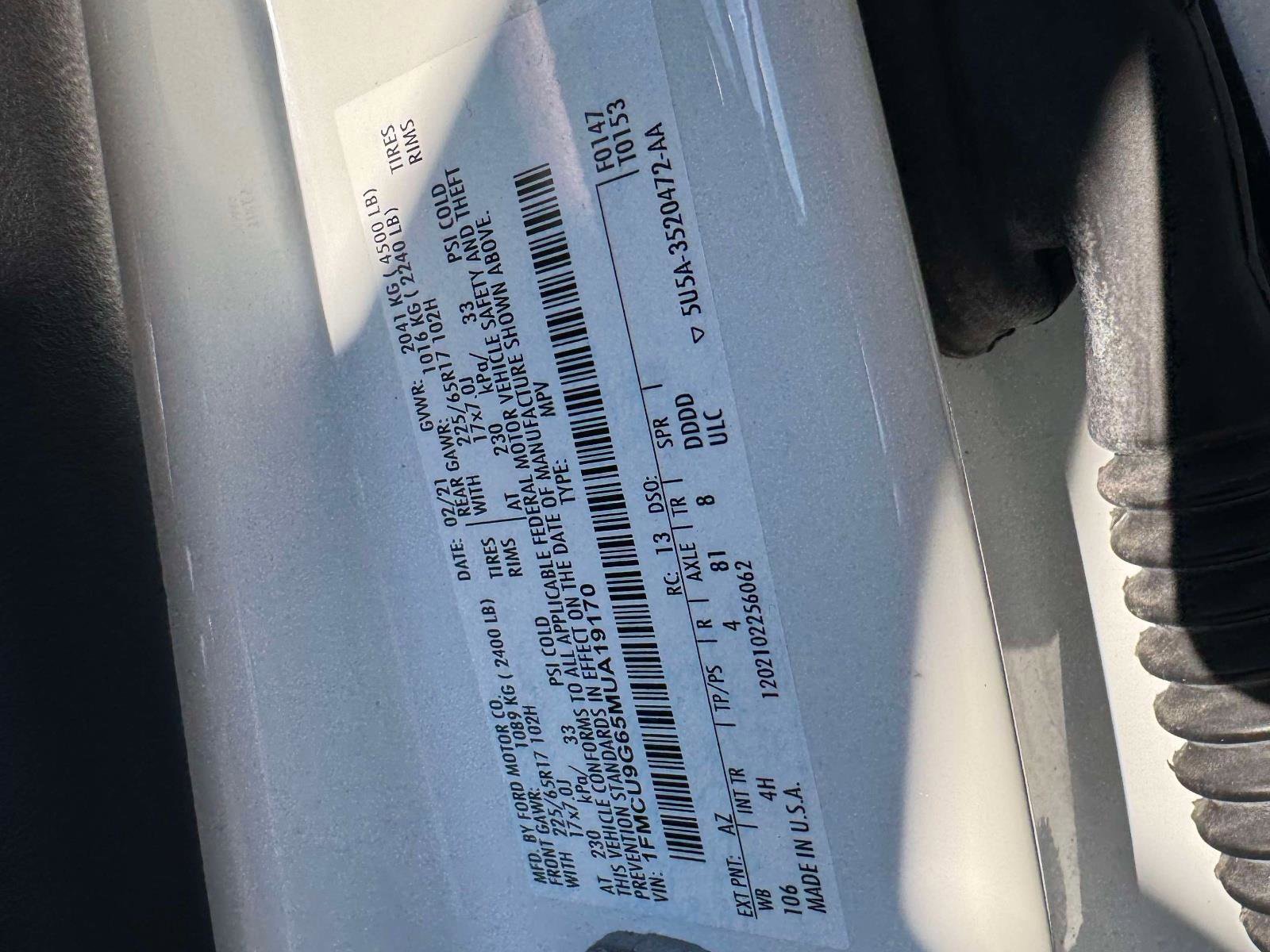 Certified 2021 Ford Escape SE w/ Convenience Package image 23