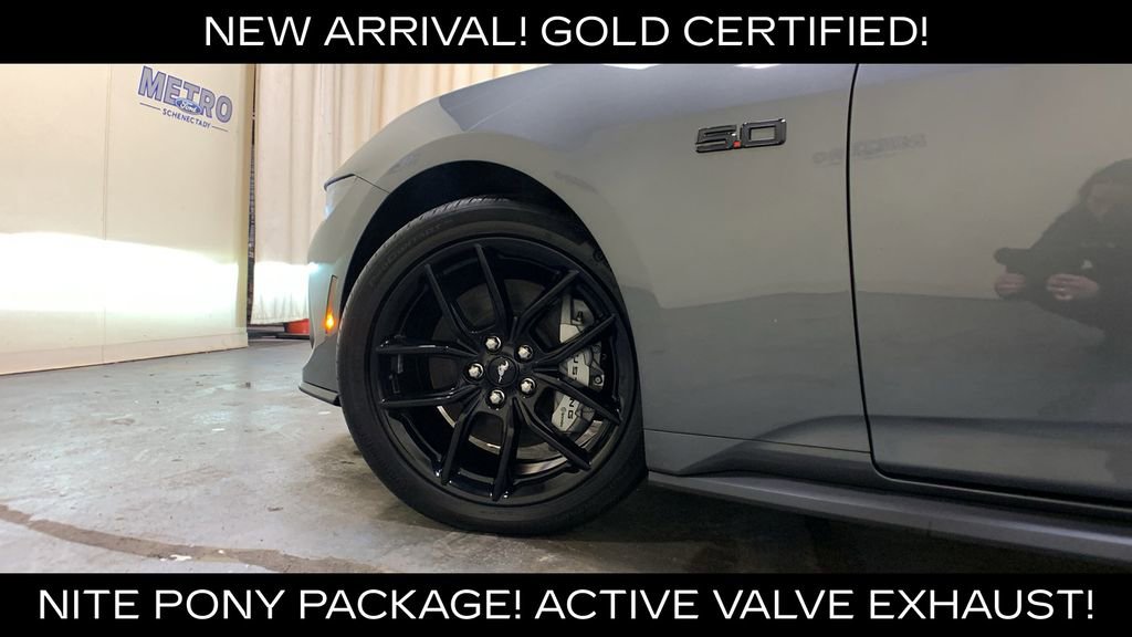 Certified 2025 Ford Mustang GT Premium w/ Mustang Nite Pony Package RWD image 35