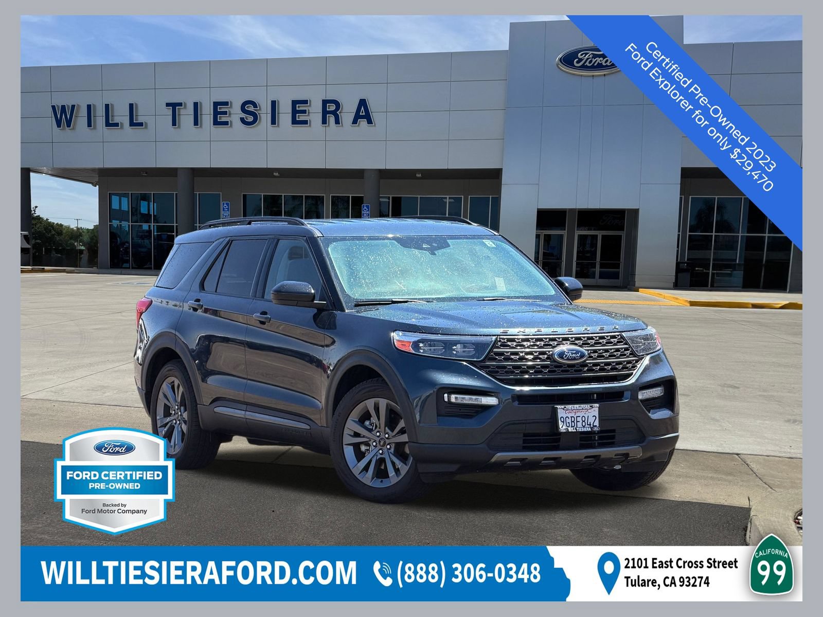 Certified 2023 Ford Explorer XLT w/ Equipment Group 202A RWD image 1